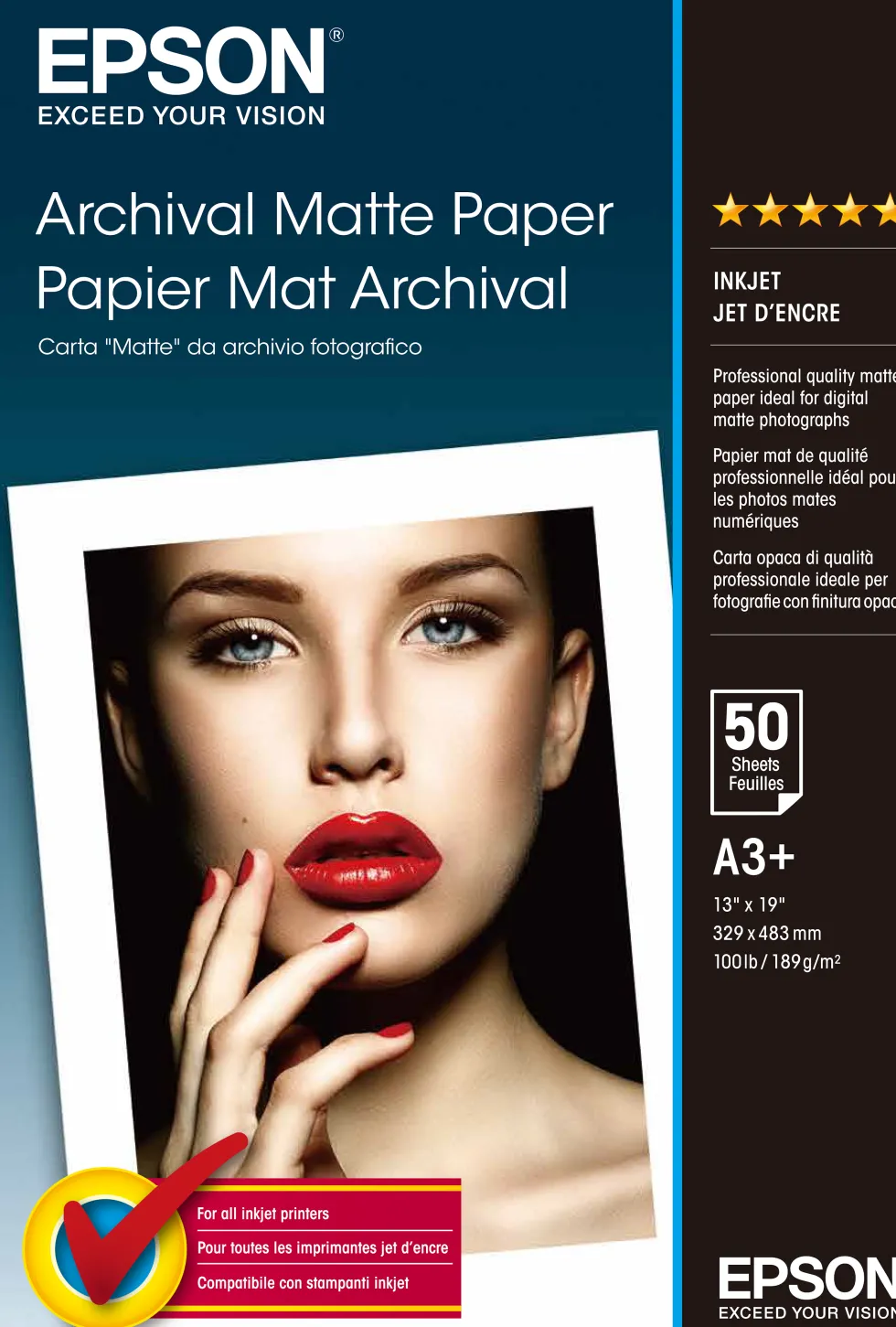 A3+ archival matte paper (50)