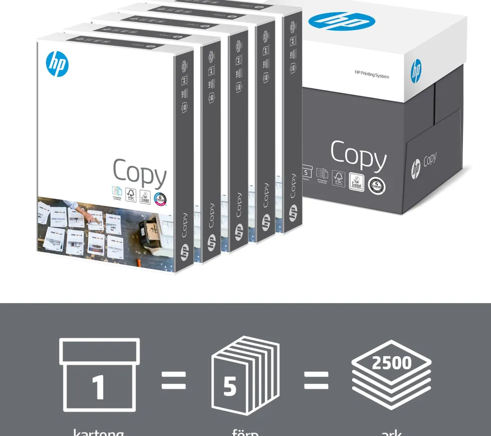 A4 Copy paper 80g ohålat (500) pall