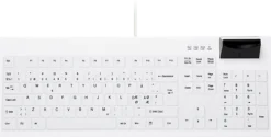 Active Key Med Keyboard SmartCard Full-Size W Black & White