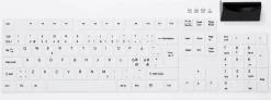 Active Key Med Keyboard SmartCard Full-Size W Black & White