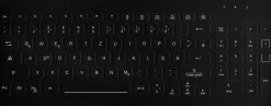 Active Key QuickClean Med KB Rem Cov Backlit Comp W Black