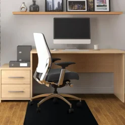 Advantage chair mat PVC 90x120 cm hard floor black