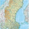 Affisch Sverige karta