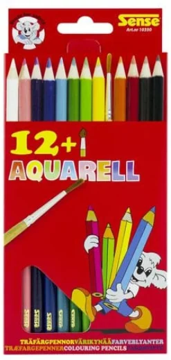 Akvarellpenna, 12 färger