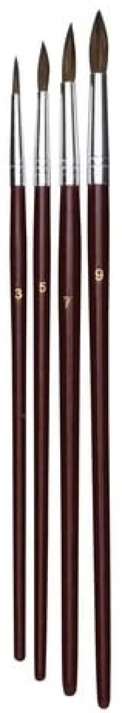 Akvarellpenselset 4 stlr 4/fp