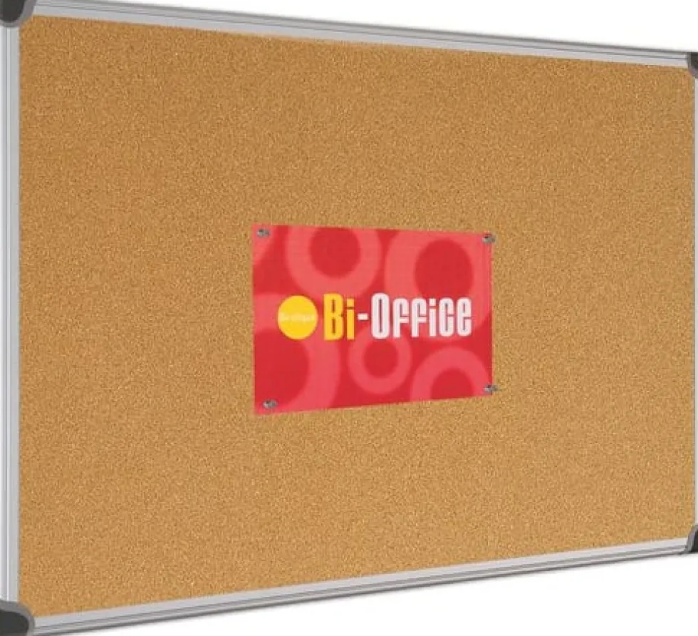 Anslagstavla BI-OFFICE kork 90x60cm