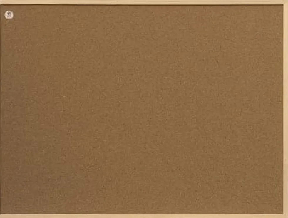Anslagstavla kork träram 60x45cm
