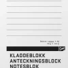 Anteckningsblock A6 100 blad TF linjerat