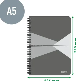 Anteckningsblock LEITZ A5 linj grön