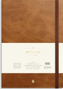 Anteckningsbok BURDE Deluxe A5 brun