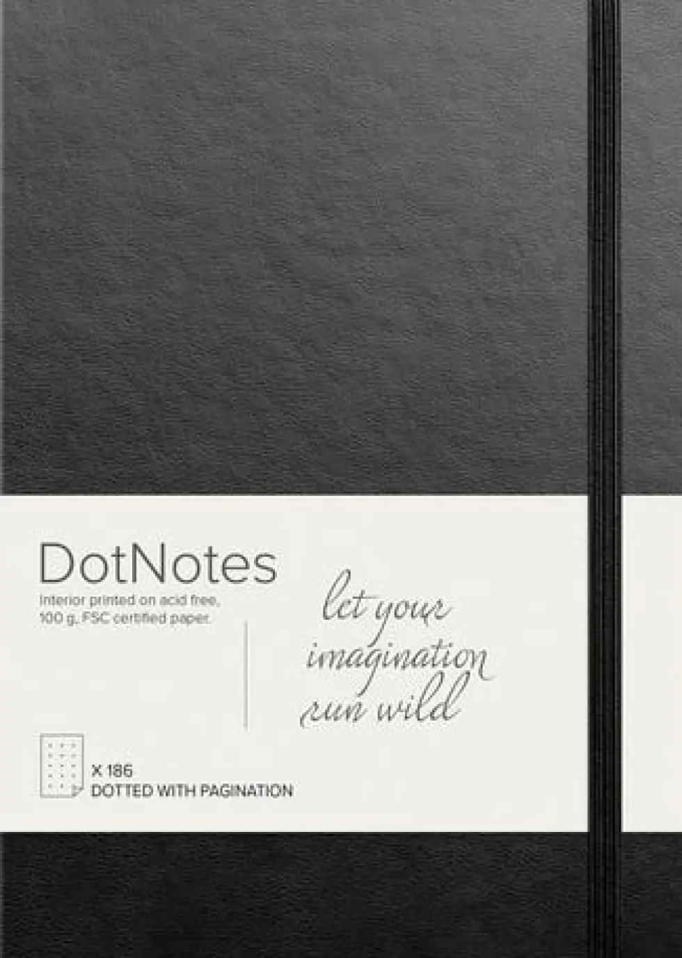 Anteckningsbok DotNotes FSC svart