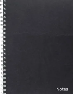 Anteckningsbok Spiralbunden A6 Svart, till noteskalender
