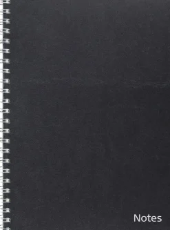 Anteckningsbok Spiralbunden A6 Svart, till noteskalender