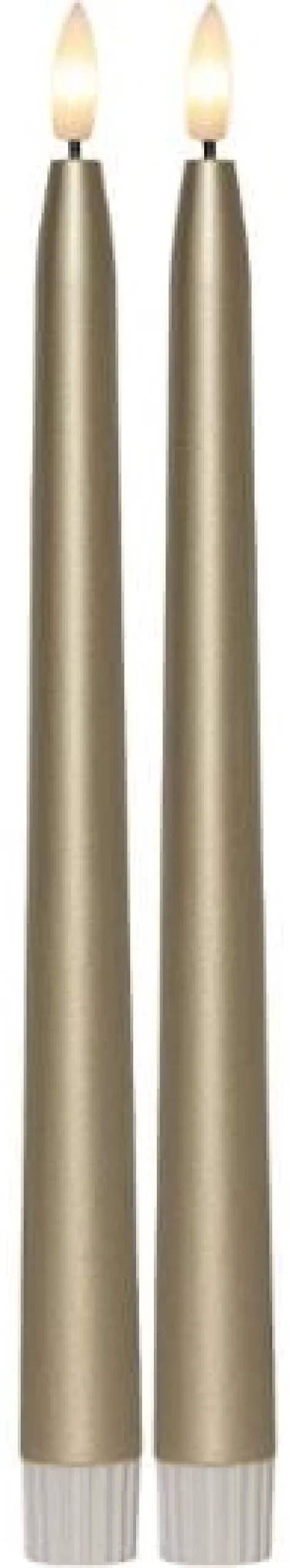 Antikljus STAR T LED 28cm guld 2/fp