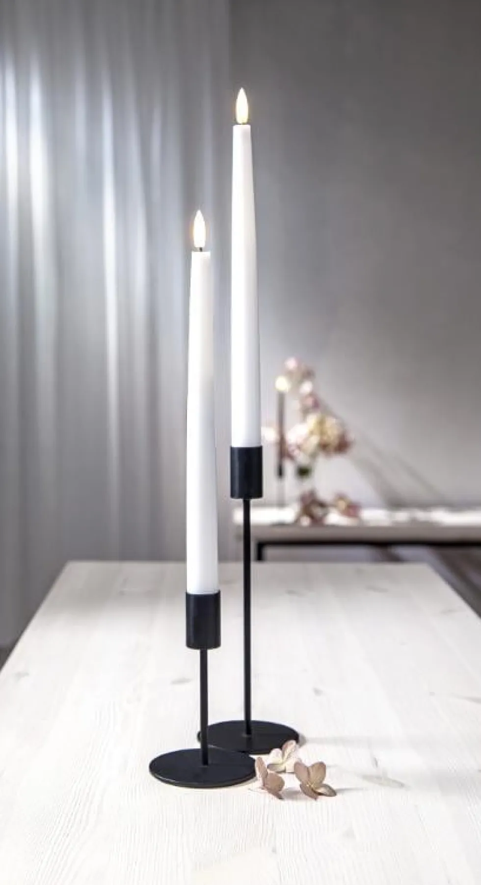 Antikljus STAR T LED 28cm vit 2/fp