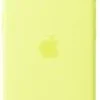 Apple - Skydd för mobiltelefon - silikon - neongul - för iPhone
