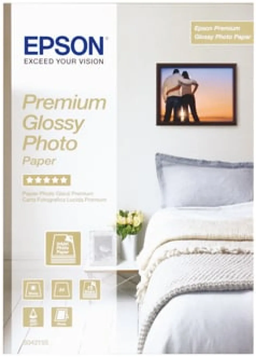 A4 Premium Glossy Photo Paper255 g (30) - gold
