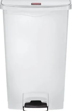 Avfallskärl pedal RUBBERMAID Slim Jim® vit 68L