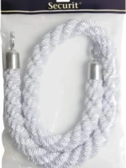Avspärrningsrep SECURIT vit/krom, 150cm