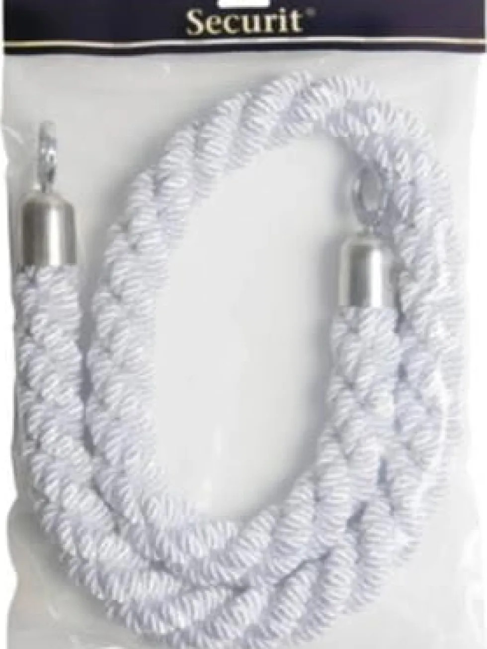 Avspärrningsrep SECURIT vit/krom, 150cm