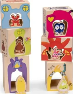 Babblarna hus med träfigurer 12 delar