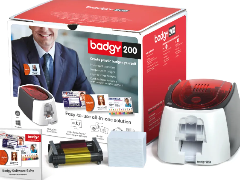 Badgy200 plastic card printer
