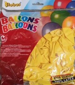 Ballonger 25cm 100/fp gul