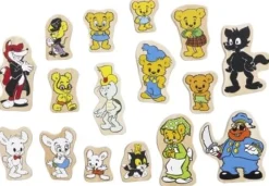 Bamse och vänner Träfigurer 16 delar