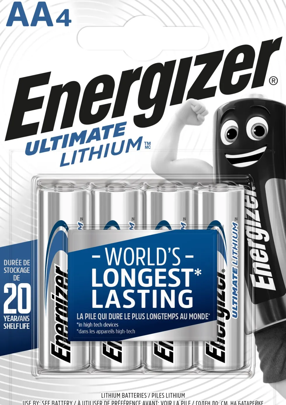 Batteri Energizer Lithium AA, 4/fp