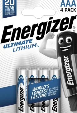Batteri Energizer Lithium AAA, 4/fp