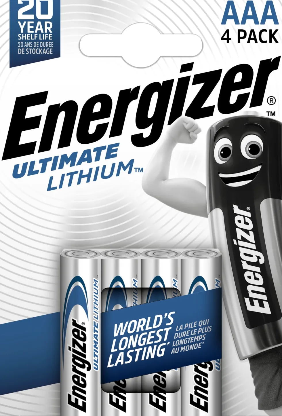 Batteri Energizer Lithium AAA, 4/fp
