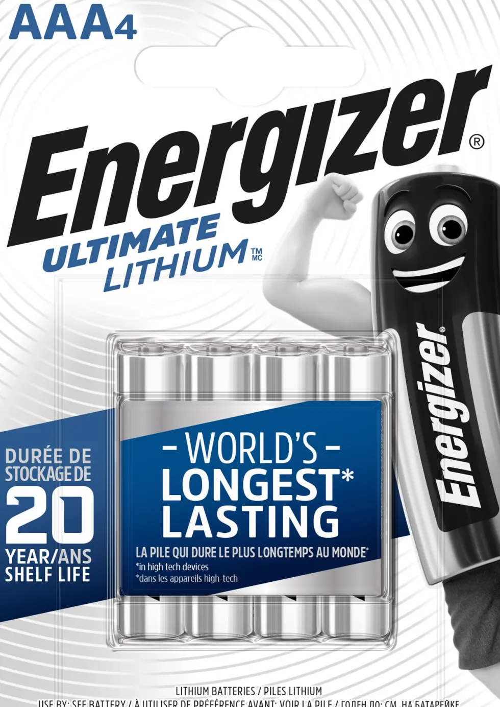 Batteri Energizer Lithium AAA, 4/fp