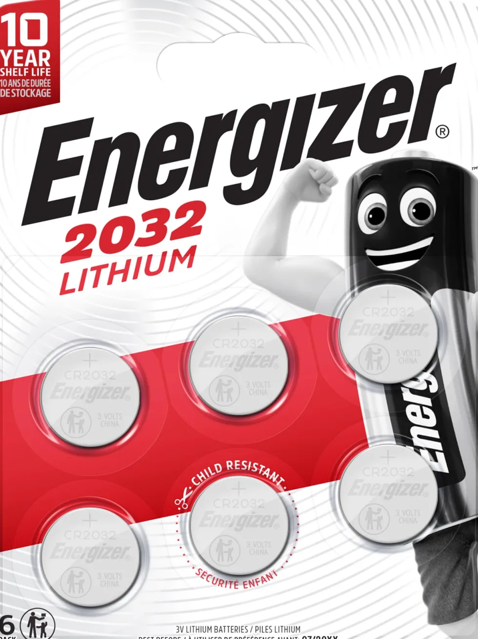 Batteri ENERGIZER Lithium CR2032 6/fp