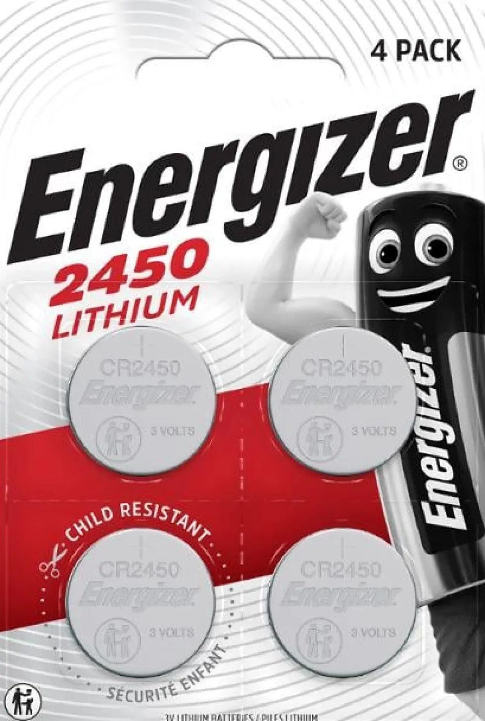 Batteri ENERGIZER Lithium CR2450 4/fp