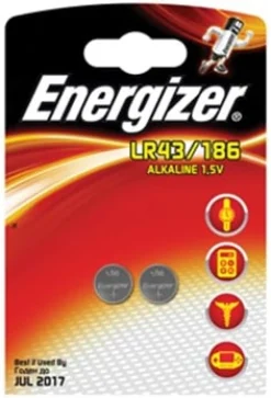 Batteri ENERGIZER LR43/186 2/fp