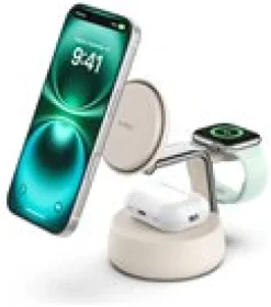 BELKIN UltraCharge Pro 3-in-1 Magnetic Qi2 25W Charging Dock