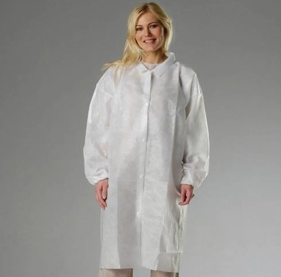 Besöksrock GRANBERG vit non-woven 100/fp