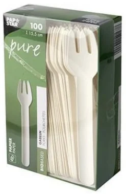 Bestick Gaffel PURE Papper 15,5cm 100/fp
