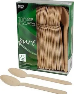 Bestick Sked PURE FSC 15,7cm 100/fp