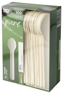 Bestick Sked PURE Papper 15,5cm 100/fp