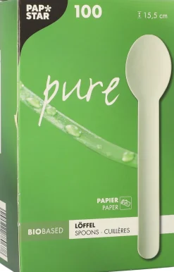Bestick Sked PURE Papper 15,5cm 100/fp