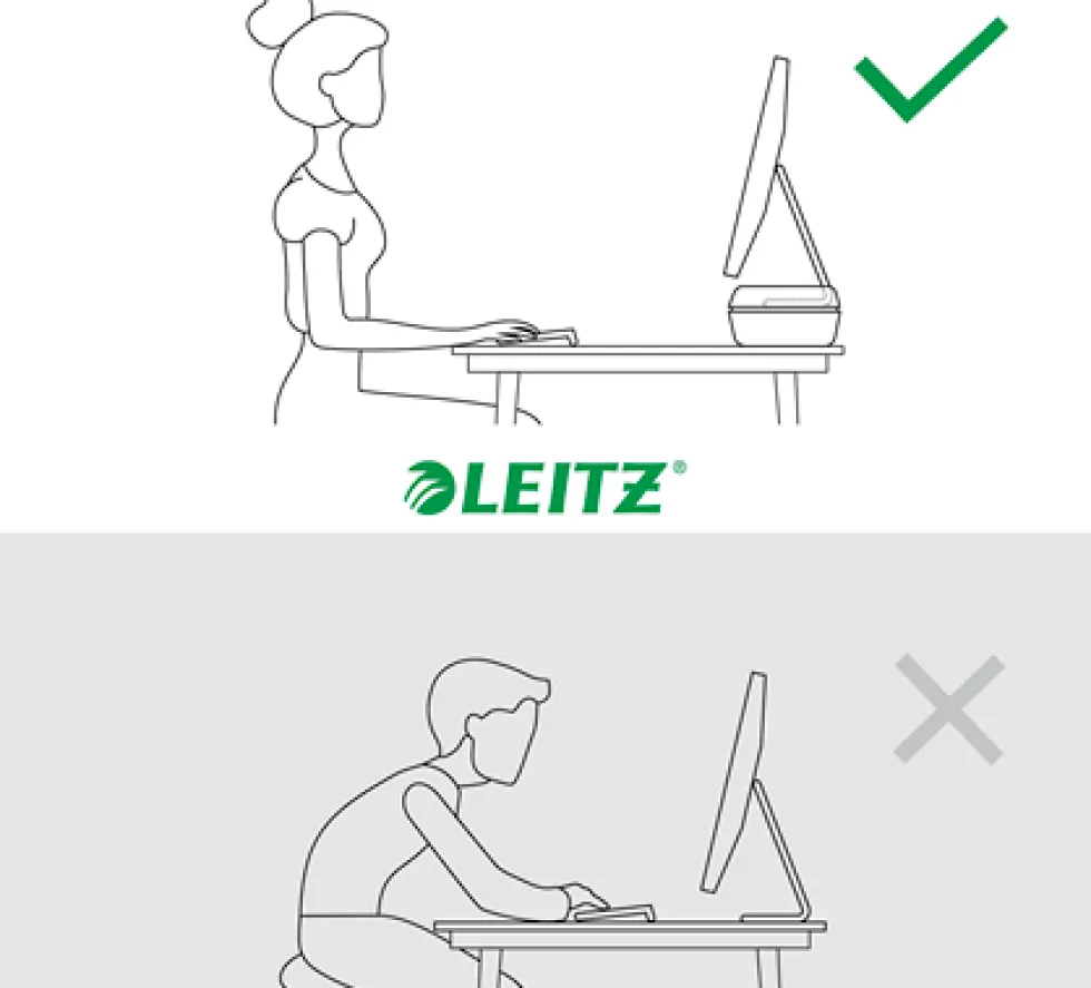 Bildskärmsställ LEITZ Ergo ljusgrå