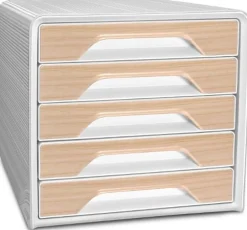 Blankettbox CEP Smoove 5-lådor vit/beech