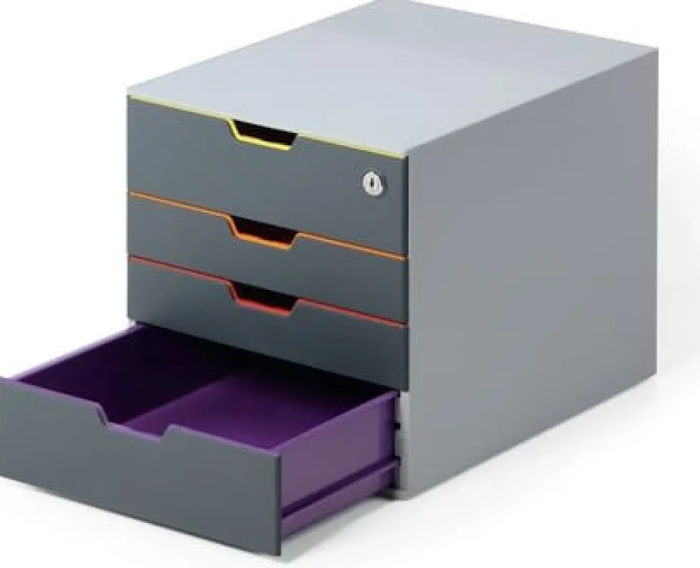 Blankettbox DURABLE Varicolor 4 SAFE, låsbart