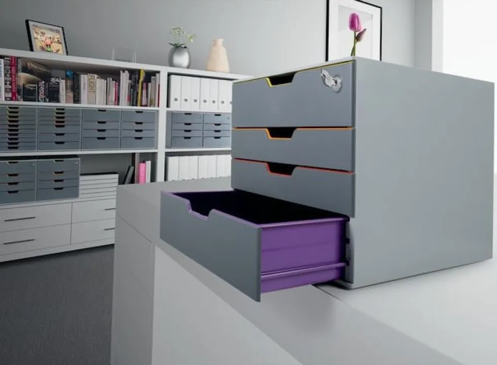 Blankettbox DURABLE Varicolor 4 SAFE, låsbart