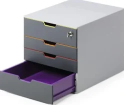 Blankettbox DURABLE Varicolor 4 SAFE, låsbart