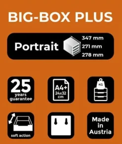 Blankettbox EXACOMPTA BIGBOX 5 lådor grå