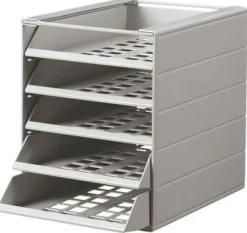 Blankettbox Idealbox Basic Grå, 5-fack