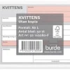 Blankett kvittens A6L 50 blad