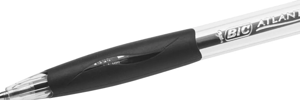 Bläckkulpenna BIC Atlantis Medium Svart, 1.0mm, 12st